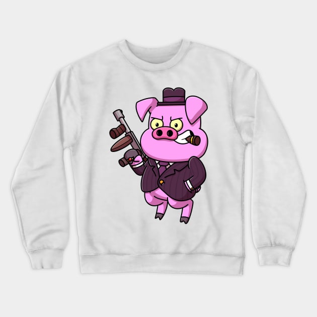 Pig Mob Crewneck Sweatshirt by TheMaskedTooner